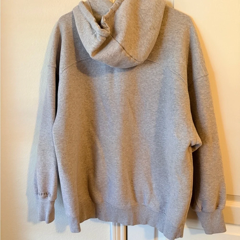 Aerie Offline Oversized Gray Hoodie with Front Pocket - Picture 4 of 4